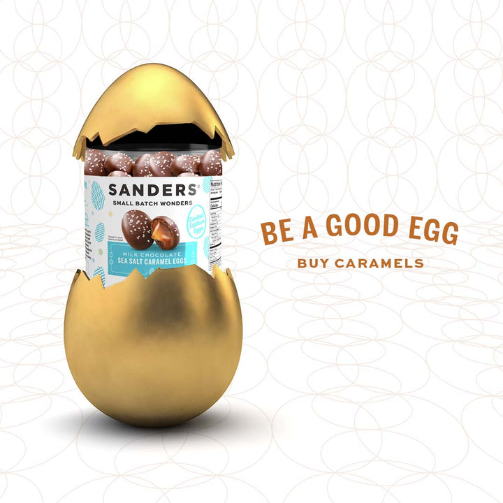 Milk Chocolate Sea Salt Caramel Easter Egg 18 oz. Tub