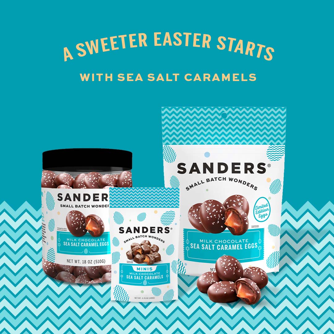 Milk Chocolate Sea Salt Caramel Egg Pouch