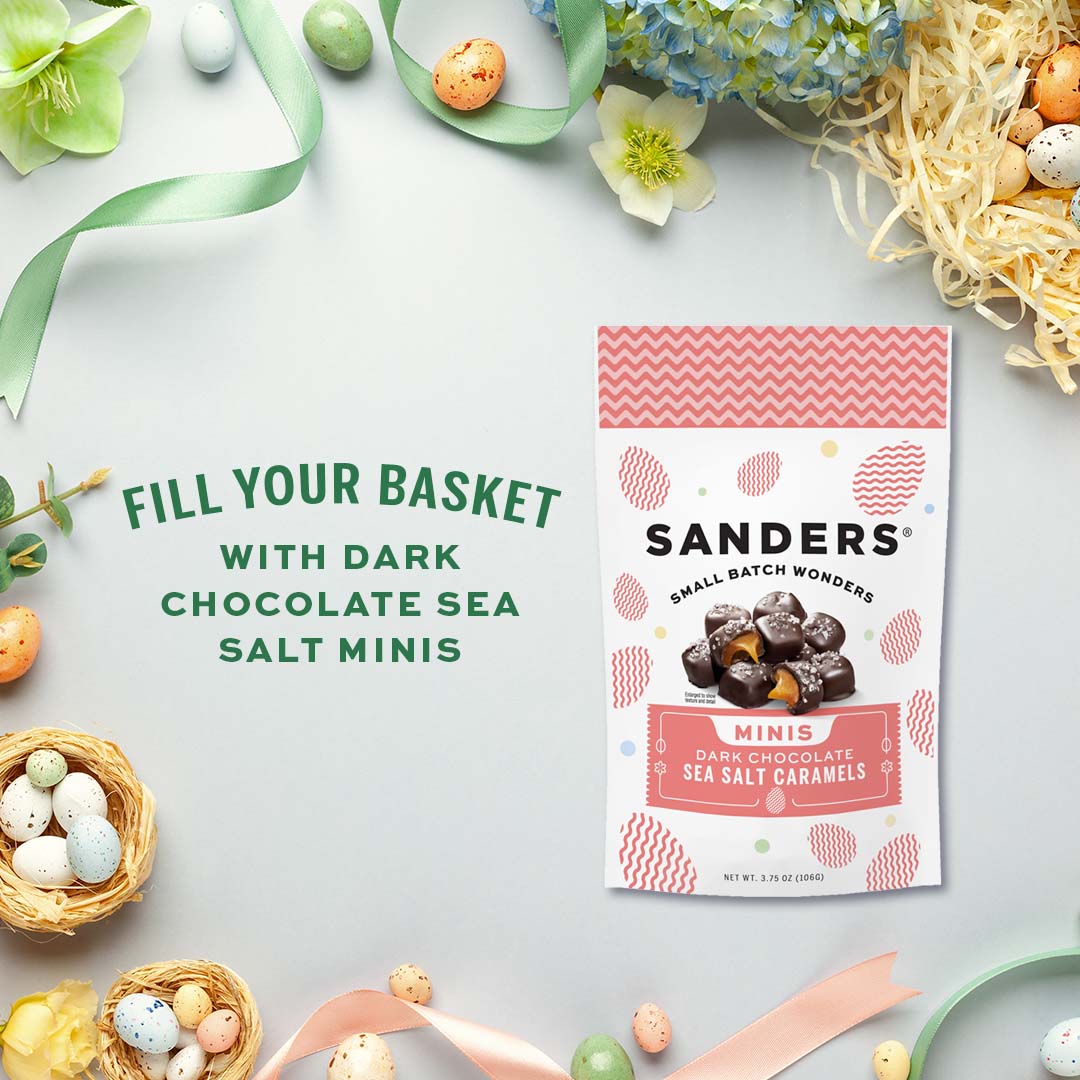 Dark Chocolate Sea Salt Caramels Easter Minis