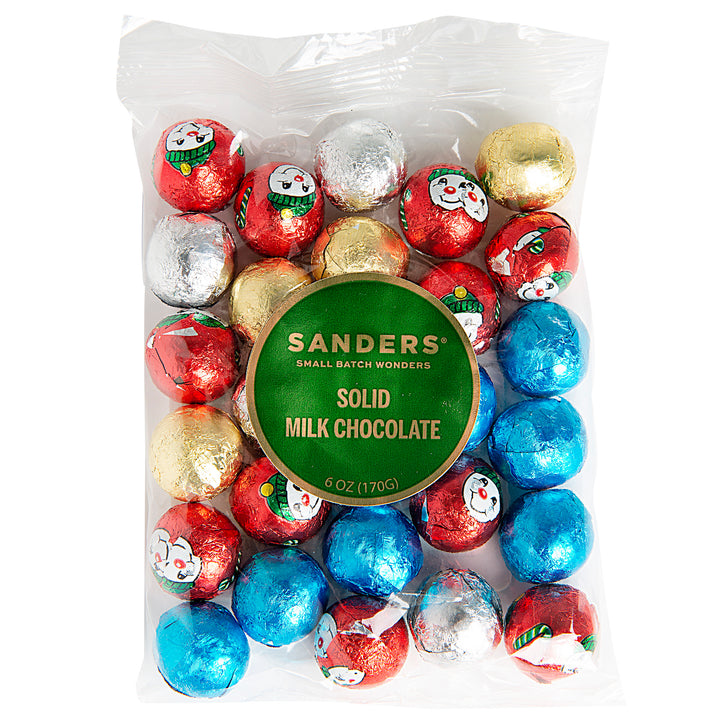 Milk Chocolate Foiled Ornaments Front