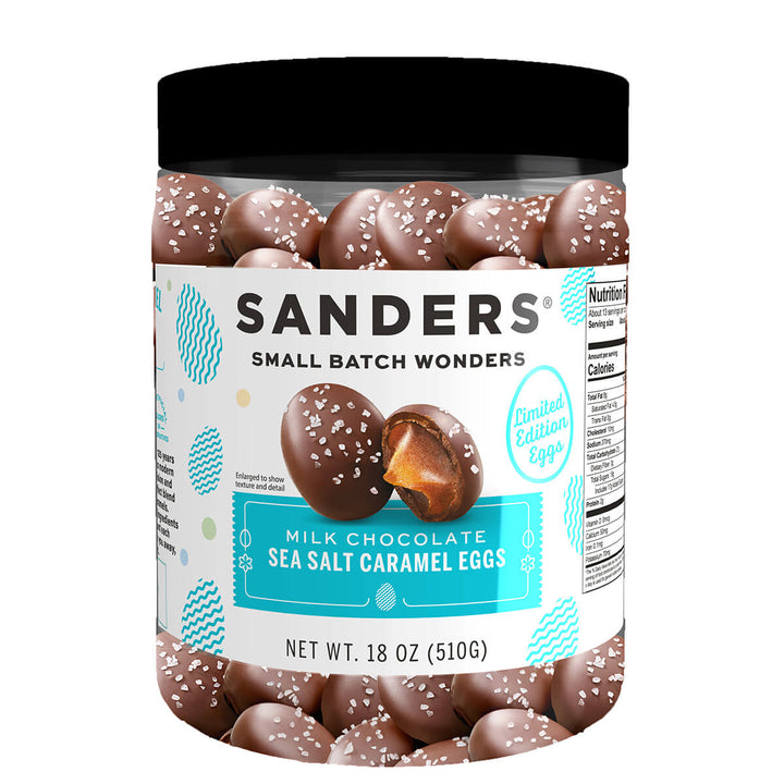 Milk Chocolate Sea Salt Caramel Easter Egg Shaped Tub